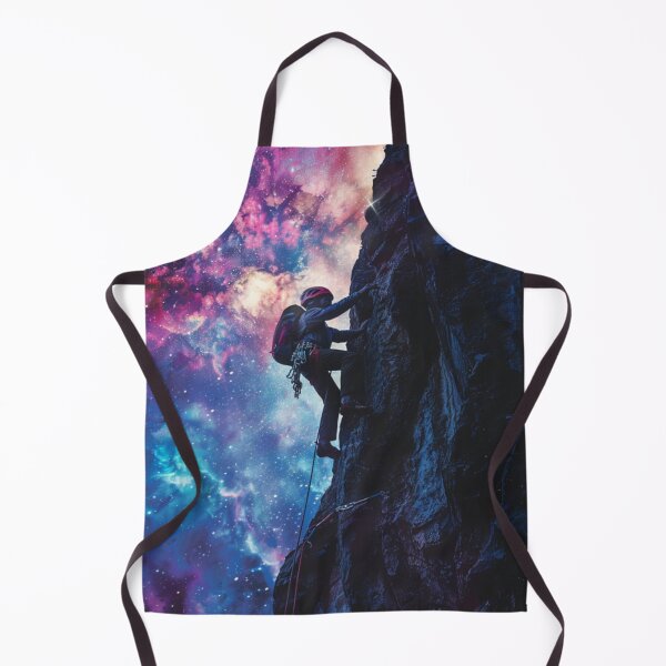 Item preview, Climber tackling challenging route cosmic sky Active Outdoors Inspired Art designed and sold by CDC40.
