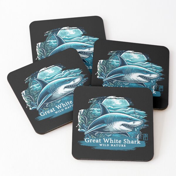 Item preview, Great White Shark - WILD NATURE - GREAT WHITE SHARK -5 designed and sold by ArtProjectShop.