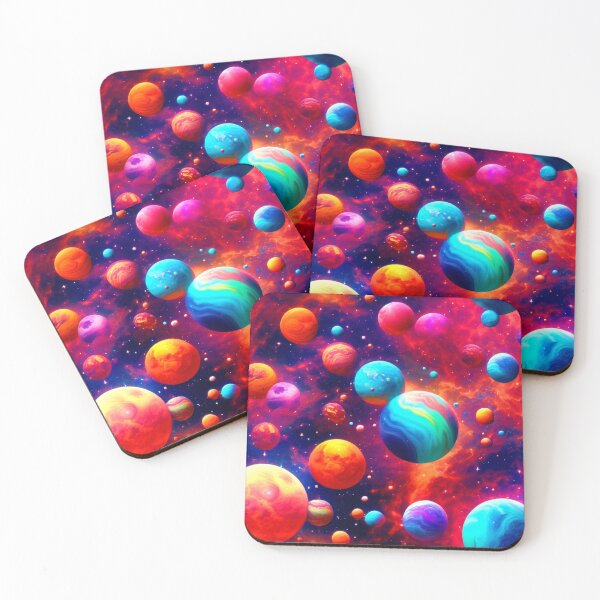 Item preview, Colorful Galactic Vistas designed and sold by Health And Fitness Posts e-Store.
