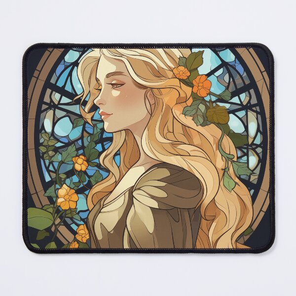 Item preview, Woman with Long Blonde Hair - Art Nouveau Style designed and sold by ArtNouveauChic.