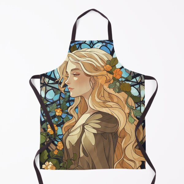 Item preview, Woman with Long Blonde Hair - Art Nouveau Style designed and sold by ArtNouveauChic.