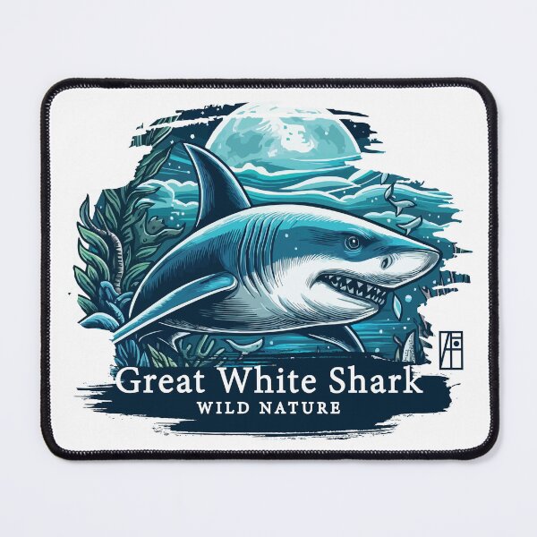 Item preview, Great White Shark - WILD NATURE - GREAT WHITE SHARK -6 designed and sold by ArtProjectShop.