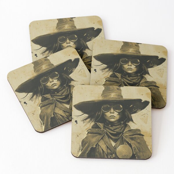 Item preview, Steampunk Vampire Hunter Witch Sepia designed and sold by Nightarcade.