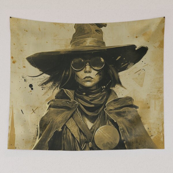 Item preview, Steampunk Vampire Hunter Witch Sepia designed and sold by Nightarcade.