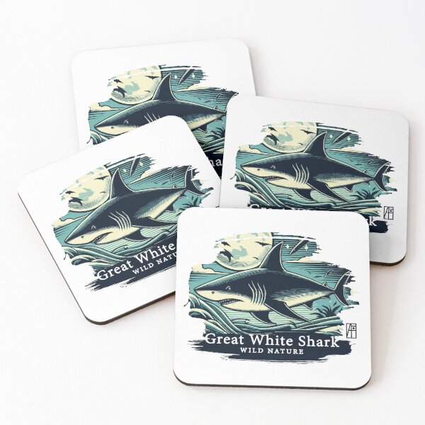 Item preview, Great White Shark - WILD NATURE - GREAT WHITE SHARK -8 designed and sold by ArtProjectShop.