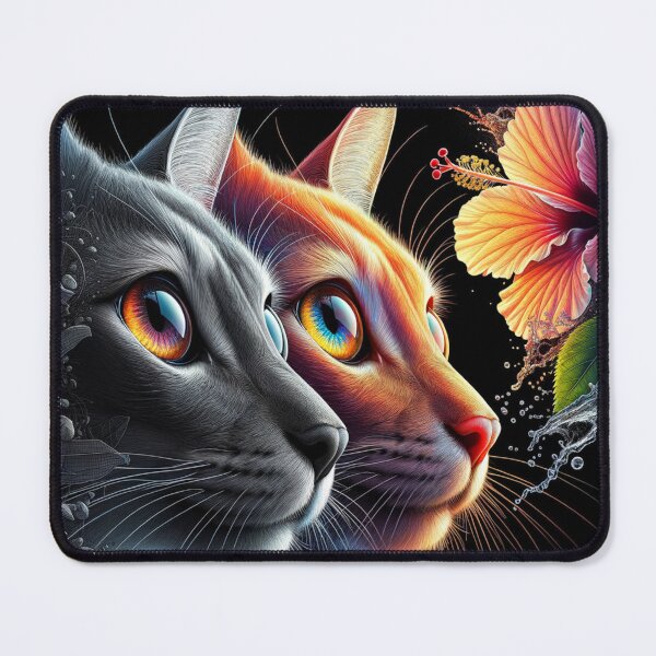 Item preview, Orange and gray tabby cats fantasy wallpaper 8k designed and sold by Keirnyx.