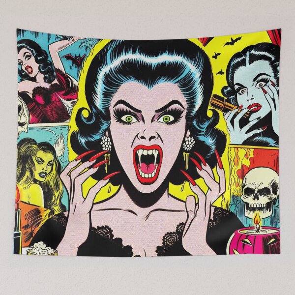 Item preview, Retro Vampire Woman Comics designed and sold by PulpVintage.