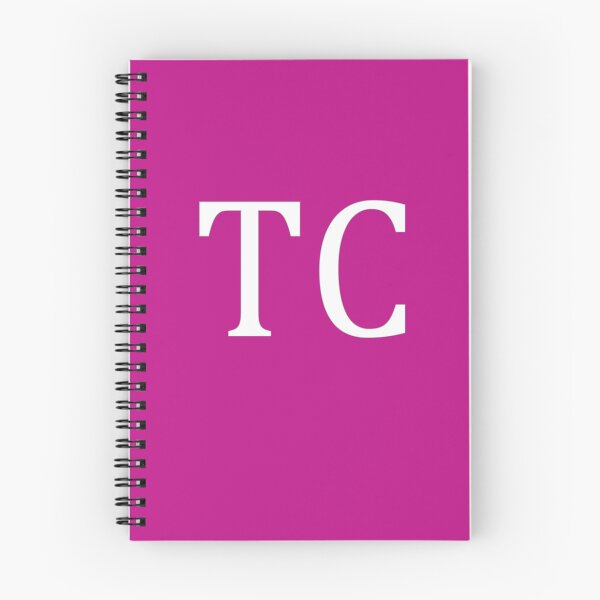 Item preview, TC Initials Monogram Elegant White Letters designed and sold by Jeallan Designs.