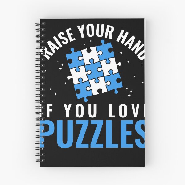 Item preview, Raise your hand if you love Jigsaw Puzzles Funny designed and sold by BlueBerry-Pengu.