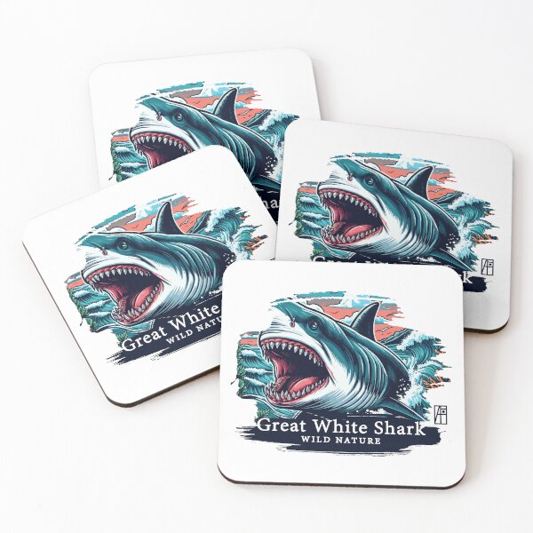 Item preview, Great White Shark - WILD NATURE - GREAT WHITE SHARK -12 designed and sold by ArtProjectShop.