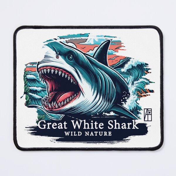 Item preview, Great White Shark - WILD NATURE - GREAT WHITE SHARK -12 designed and sold by ArtProjectShop.