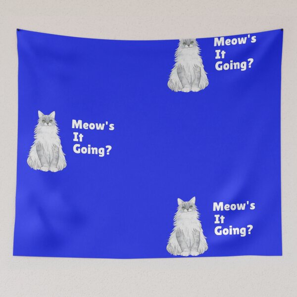 Item preview, Meow's it Going  designed and sold by TheMuddyGoat.