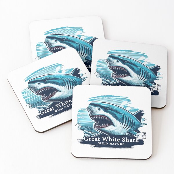 Item preview, Great White Shark - WILD NATURE - GREAT WHITE SHARK -14 designed and sold by ArtProjectShop.