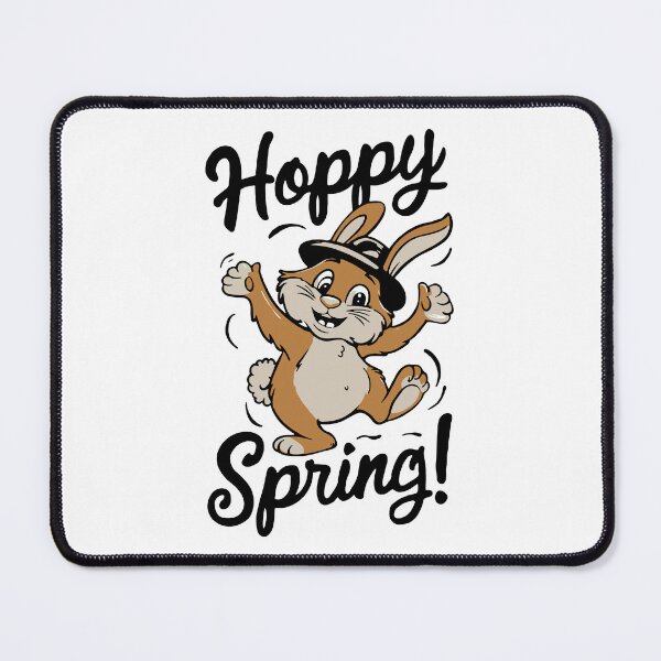 Item preview, Hoppy Spring! Happy Bunny Bounces with Joy designed and sold by SplashTastic.