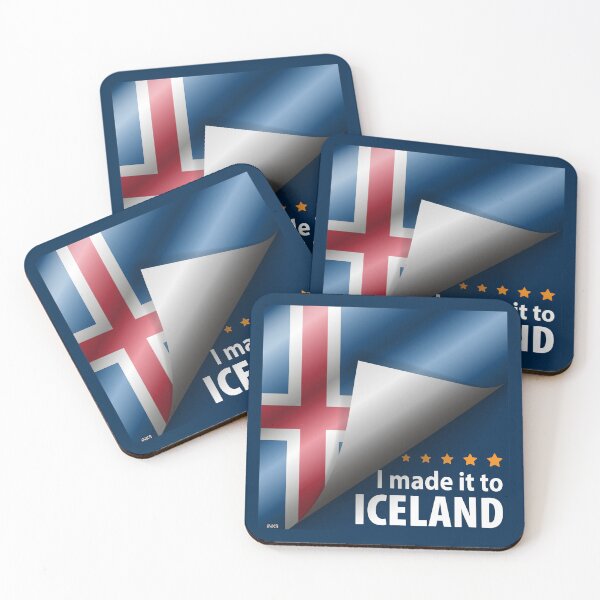 Item preview, I Made It To ICELAND Sticker T-Shirt 01 designed and sold by LocationInks.