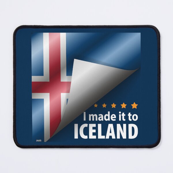 Item preview, I Made It To ICELAND Sticker T-Shirt 01 designed and sold by LocationInks.
