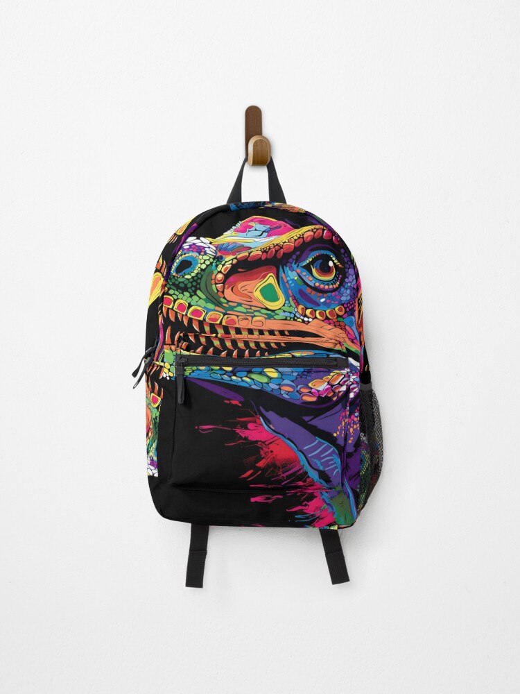 Thumbnail 1 of 3, Backpack, Dynamic Dino Vector designed and sold by AI-Only.