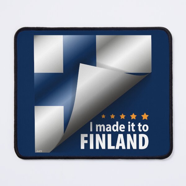 Item preview, I Made It To FINLAND Sticker T-Shirt 01 designed and sold by LocationInks.