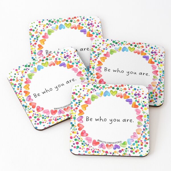 Item preview, Be Who You Are Self-Acceptance Watercolor designed and sold by nautilushealth.
