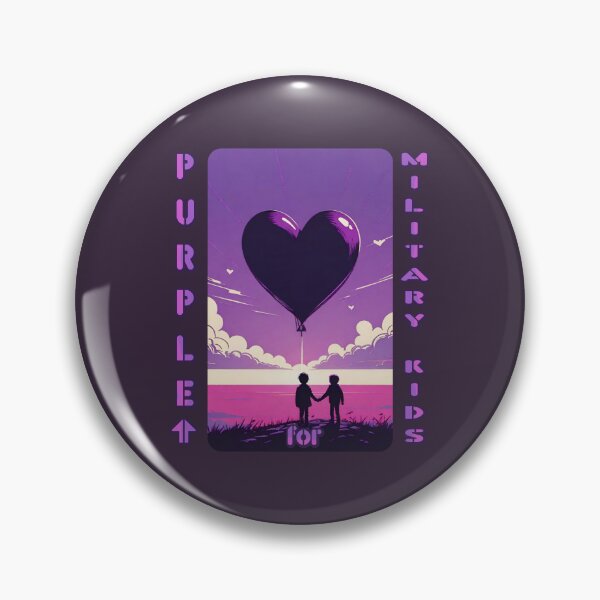 Item preview, Purple [with an up arrow] for military kids (#07) designed and sold by SolidEarthArt.