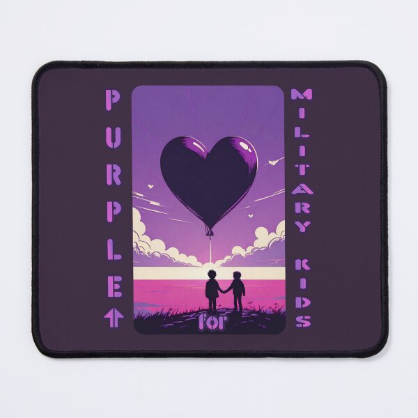 Item preview, Purple [with an up arrow] for military kids (#07) designed and sold by SolidEarthArt.