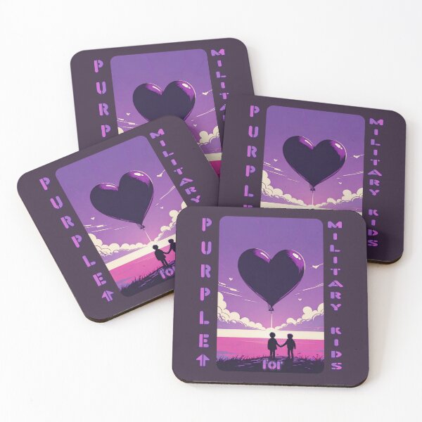 Item preview, Purple [with an up arrow] for military kids (#07) designed and sold by SolidEarthArt.