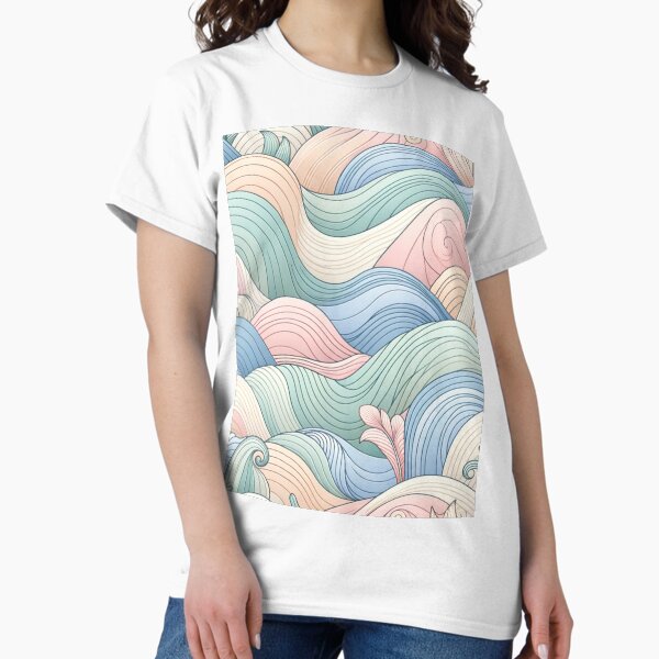 Item preview, Sandy Beach Soft Pastel Waves designed and sold by GracePaigePlaza.