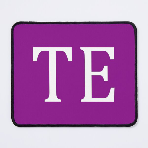 Item preview, TE Initials Monogram Elegant White Letters designed and sold by Jeallan Designs.
