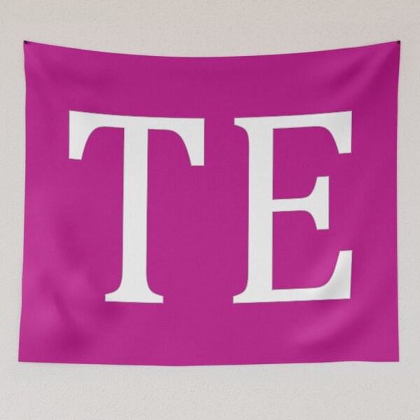 Item preview, TE Initials Monogram Elegant White Letters designed and sold by Jeallan Designs.