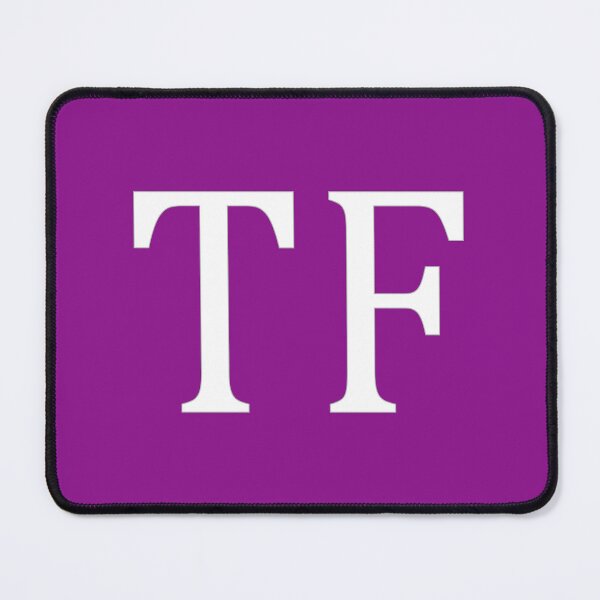 Item preview, TF Initials Monogram Elegant White Letters designed and sold by Jeallan Designs.