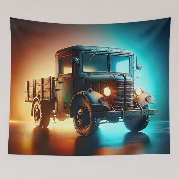 Item preview, Truck surrounded with gradient colors designed and sold by Marcu Ioachim.