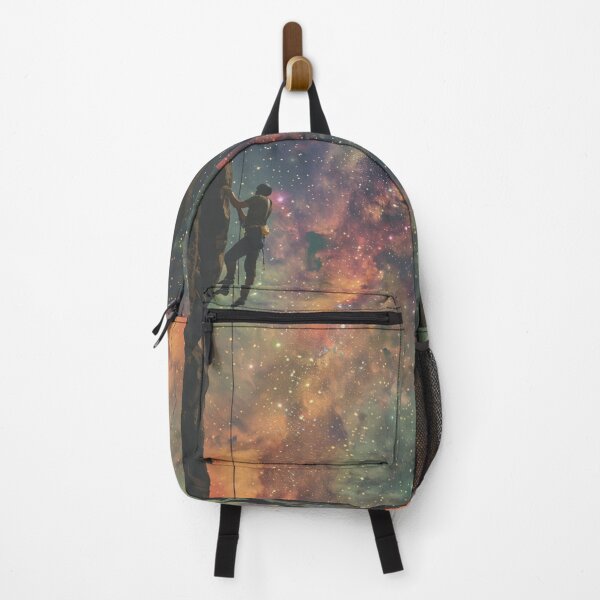 Item preview, Climber tackling challenging route cosmic sky Active Outdoors Inspired Art designed and sold by CDC40.
