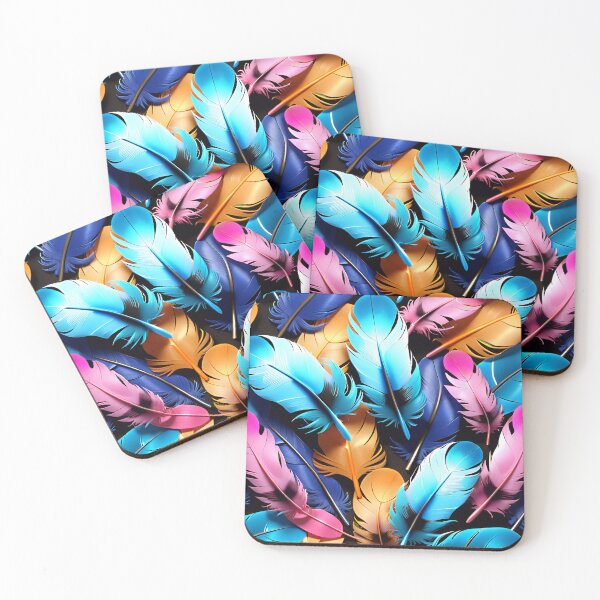 Artikelvorschau, Colorful Feather Pattern entworfen und verkauft von TheArtOfPat.
