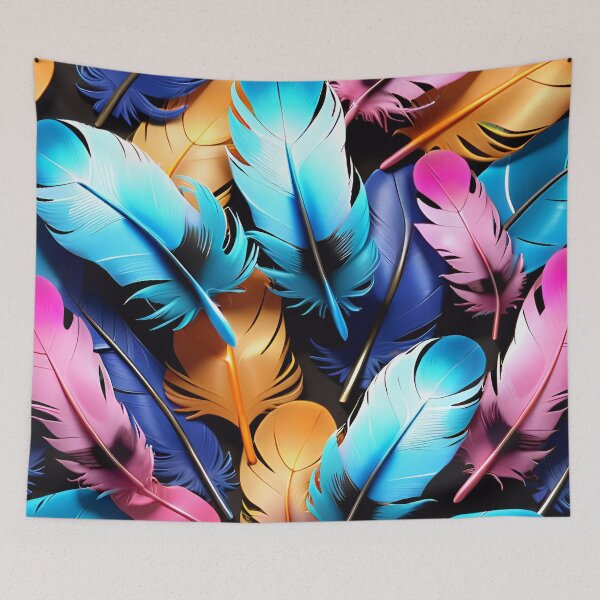 Artikelvorschau, Colorful Feather Pattern entworfen und verkauft von TheArtOfPat.