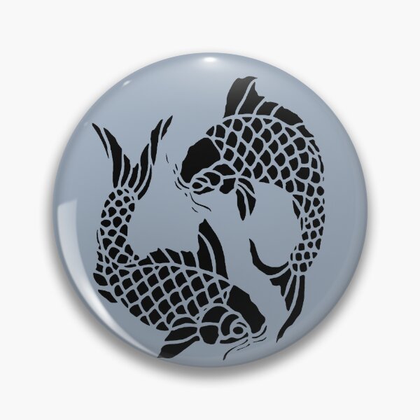 Item preview, Koi Carp Fish Black Cut Out designed and sold by taiche.
