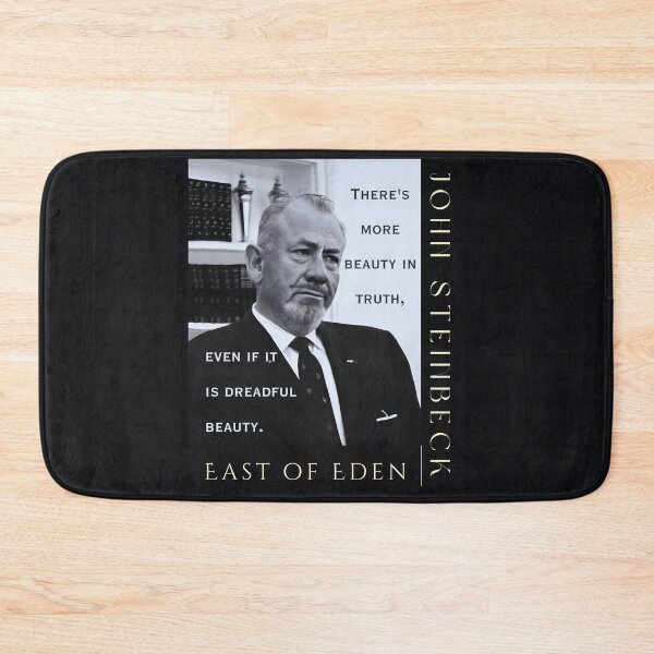 Item preview, John Steinbeck portrait and quote: There is more beauty in truth, even if it is a dreadful beauty. designed and sold by artbleed.