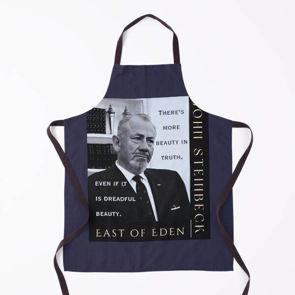 Item preview, John Steinbeck portrait and quote: There is more beauty in truth, even if it is a dreadful beauty. designed and sold by artbleed.