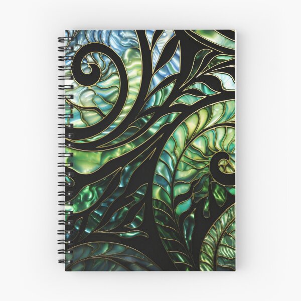 Item preview, New Zealand Māori Paua Pattern Koru Design 3 designed and sold by GrinGalore.