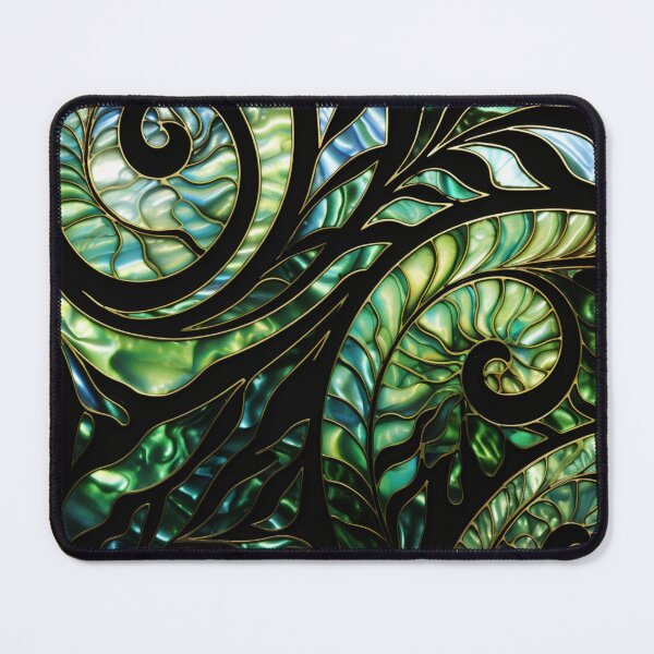 Item preview, New Zealand Māori Paua Pattern Koru Design 3 designed and sold by GrinGalore.