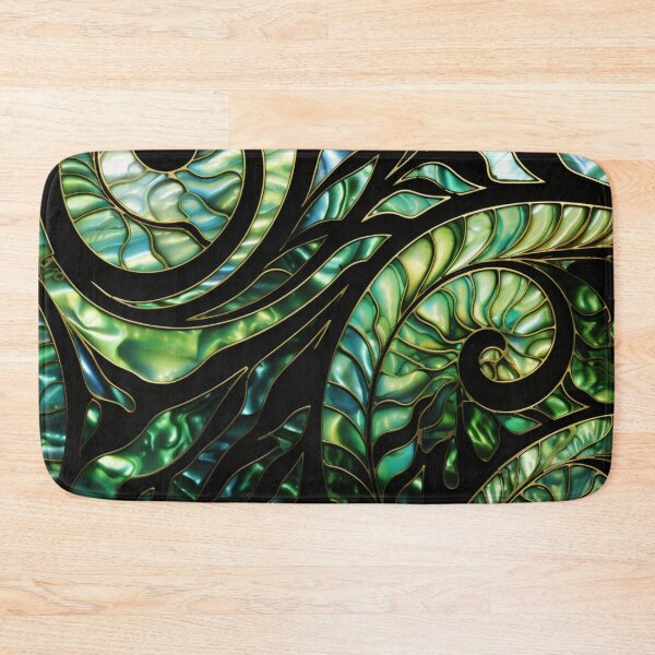 Item preview, New Zealand Māori Paua Pattern Koru Design 3 designed and sold by GrinGalore.