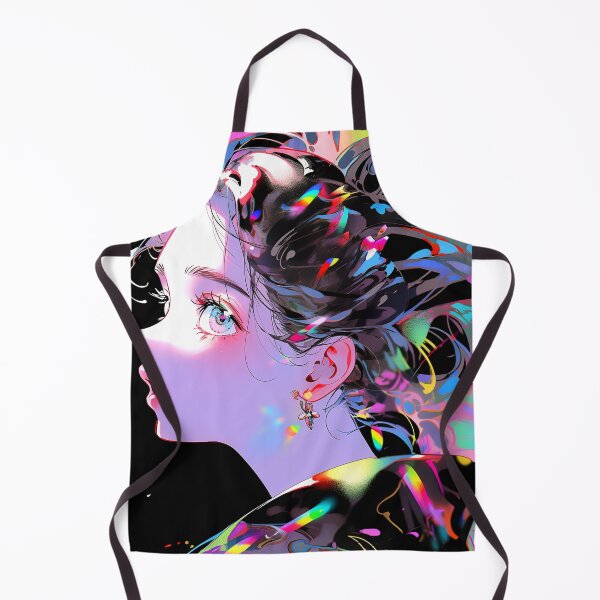 Item preview, Abstract Chromatic Luminescent Anime Girl designed and sold by bubblegoth.