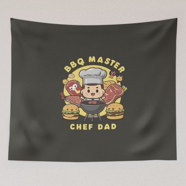 Item preview, BBQ Master Chef Dad - Kawaii designed and sold by Rockin-Rainbow.