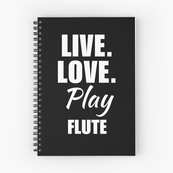 Item preview, Live, love, play flute. Flute lovers girl musician funny quote or saying for flutist instructor designed and sold by NBSStore.