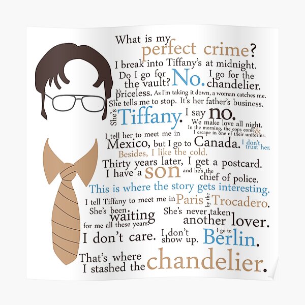 Dwight's Perfect Crime Poster