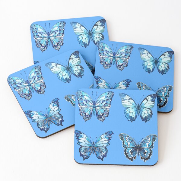 Item preview, Blue butterfly seamless pattern pack designed and sold by AlchemyColor.