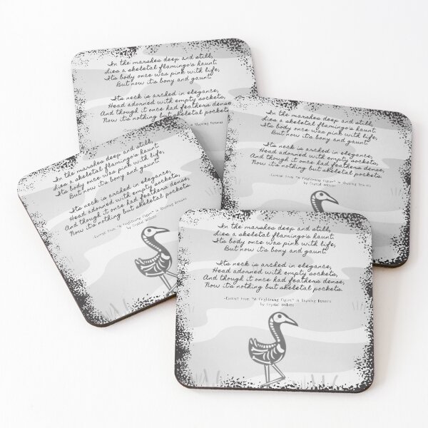 Item preview, A Frightening Figure Skeletal Flamingo Rhyming Remains Poetry designed and sold by CrystalWillette.