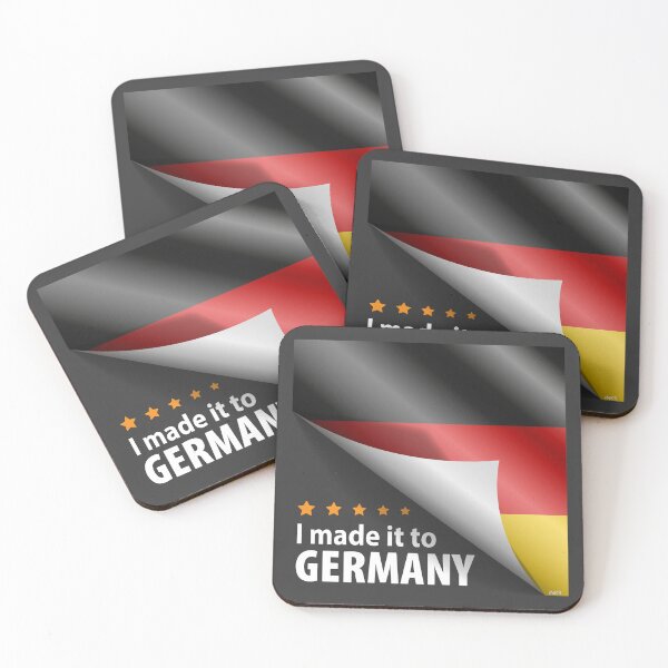 Item preview, I Made It To Germany Sticker T-Shirt 01 designed and sold by LocationInks.
