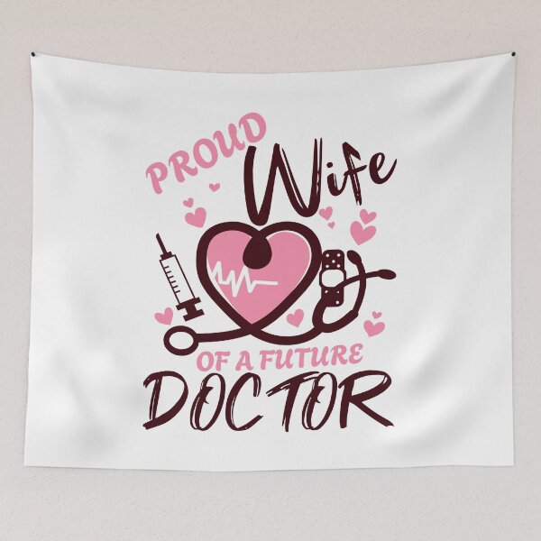 Item preview, Proud Wife Of A Future Doctor Medicine In Training designed and sold by Stick-Artistry.