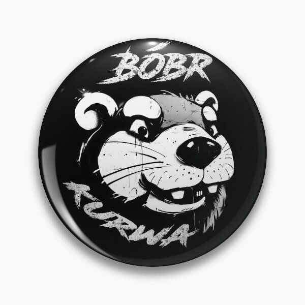 Artikelvorschau, Bóbr Ku&wa - Lustiger Biber, Grimmiges schwarz-weißes Graffiti, Bober, Biber, Bóbr, Boberek entworfen und verkauft von SculpterioShop.
