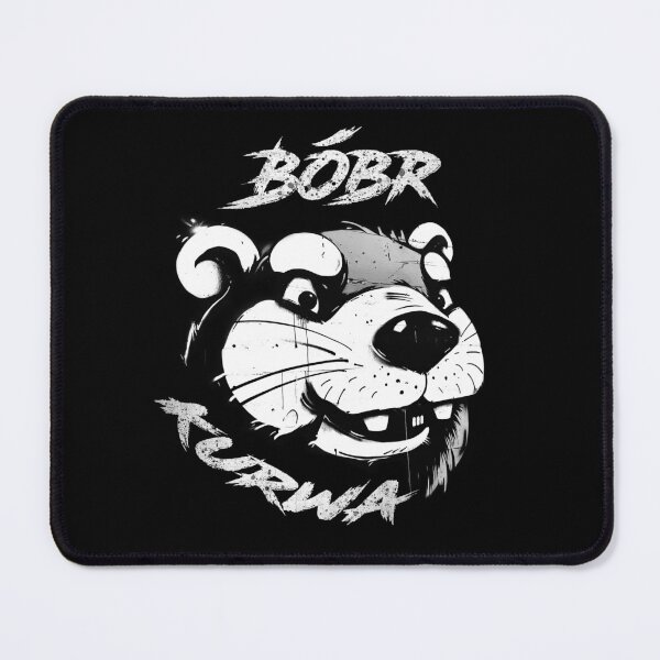 Item preview, Bóbr Ku&wa - Funny beaver, Grim black and white graffiti, Bober, Beaver, Bóbr, Boberek designed and sold by SculpterioShop.